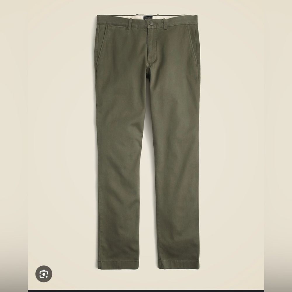 NWT J. Crew Men's Olive 770 Straight Fit Pants